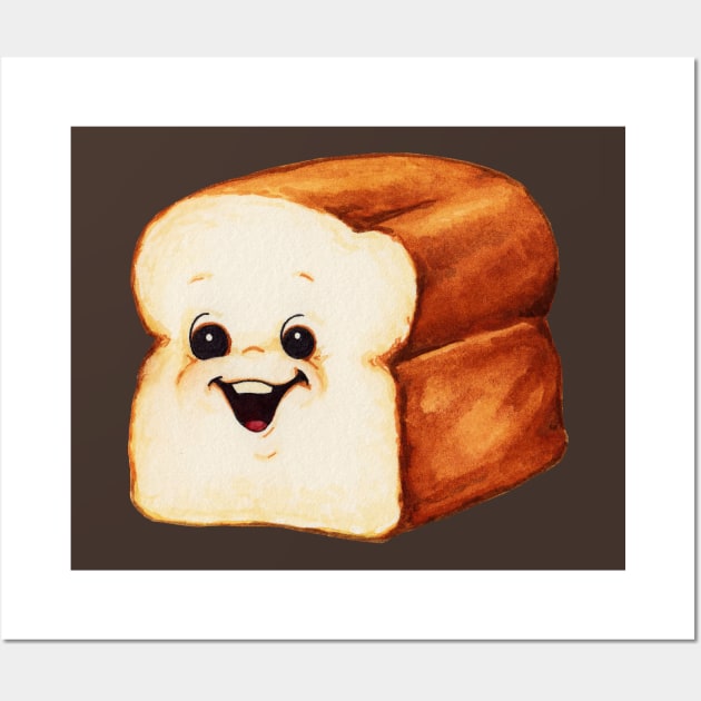 Bread Cartoon Wall Art by KellyGilleran